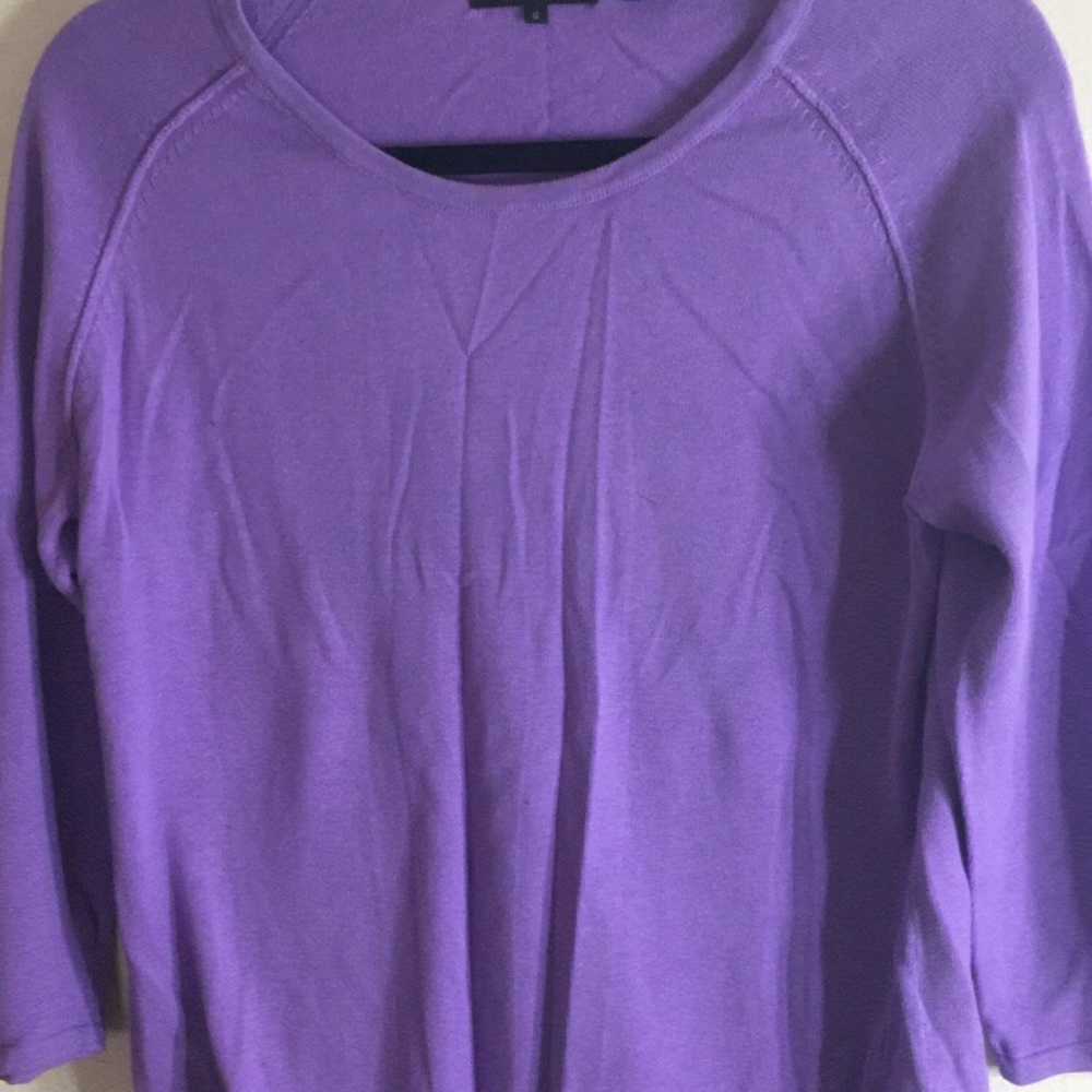 Basic purple shirt elbow length
